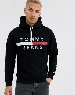 tommy jeans logo hoodie