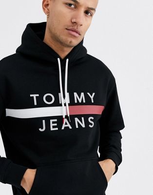 tommy jeans flag logo hoodie