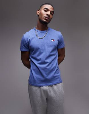 Tommy Jeans Regular Badge Logo T-shirt In Blue
