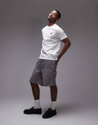 Tommy Jeans Badge Logo T-shirt In White