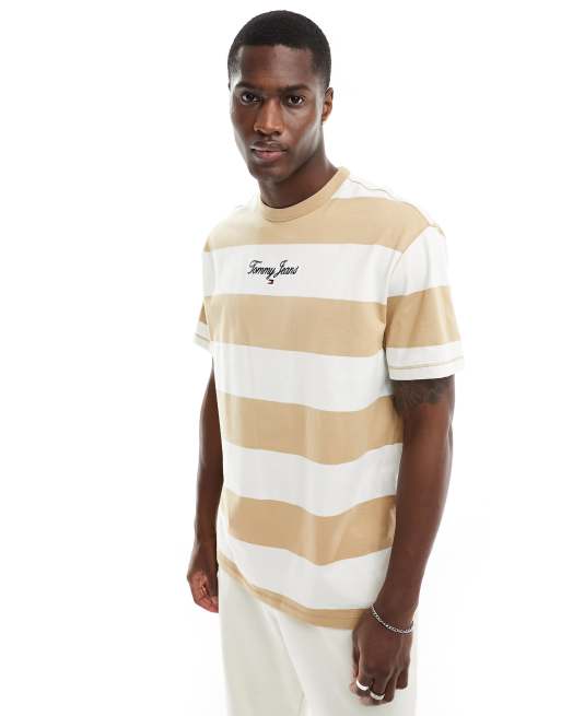 Tommy jeans hot sale bold stripe shirt