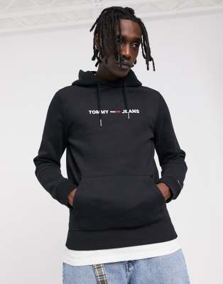 tommy jeans small logo hoodie