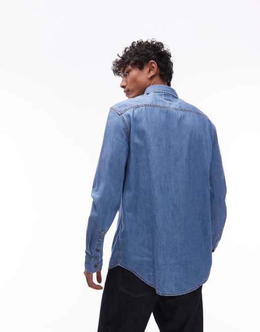 Tommy Jeans – Regular-Fit-Jeanshemd in mittlerer Waschung, 2 von 4