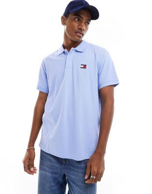 Tommy Jeans Regular Fit Polo in Blue Grey - ASOS Price Checker