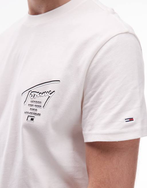 Tommy Jeans – Regular Fit T-Shirt in Weiß mit Signatur-Rückenprint, 5 von 5