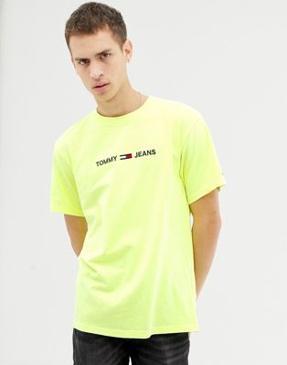 yellow tommy jeans shirt