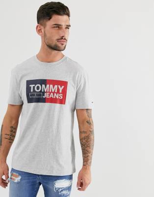 tommy jeans box logo t shirt