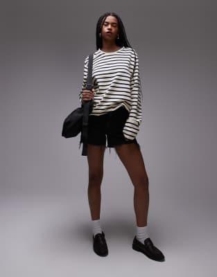 Tommy Jeans - Regulär geschnittene Mom-Shorts in Schwarz