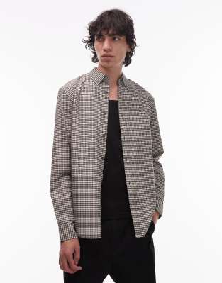 Tommy Jeans Regular Oxford Check Shirt In Green