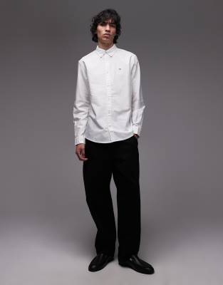 Tommy Jeans Regular Oxford Shirt In White