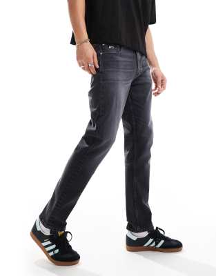 Tommy Jeans regular tapered dad jeans in black