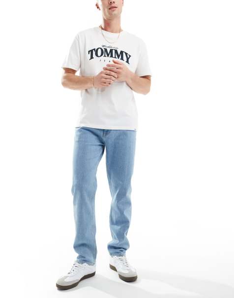 Tommy Jeans regular tapered dad jeans in mid wash - view 1