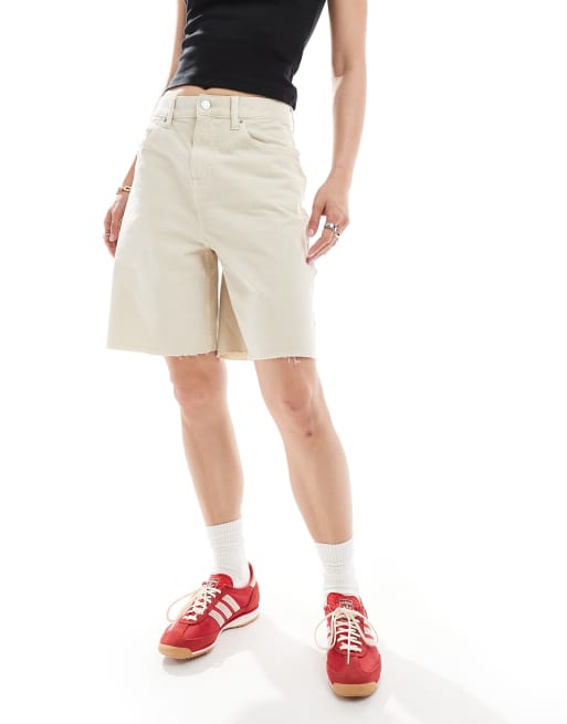 Tommy Jeans relaxed bermuda denim shorts in ecru, 2 of 5