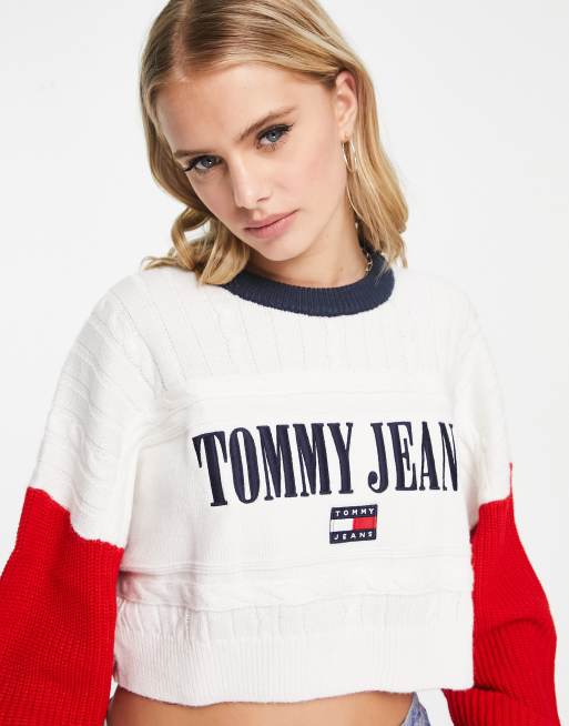 Tommy deals jean sweater