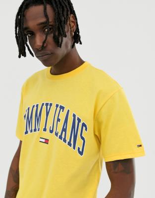 tommy jeans shirt yellow