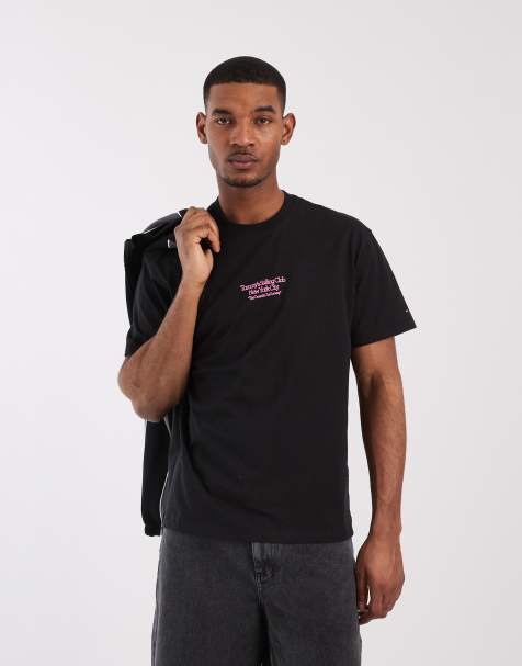 Tommy Jeans – Relaxed-Fit-T-Shirt in Schwarz mit Segelboot-Rückenprint - view 1