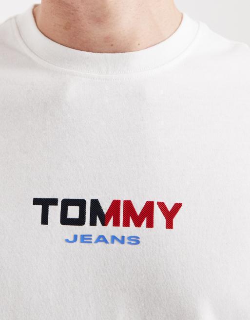 Tommy Jeans – Relaxed-Fit-T-Shirt in Weiß mit Rückenprint, 5 von 5