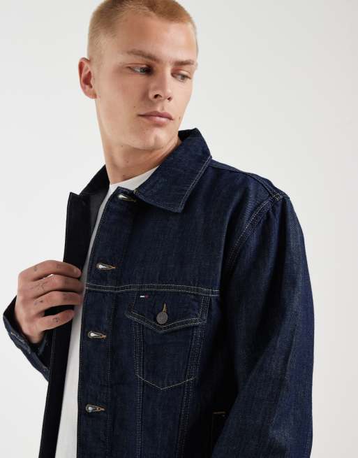 Tommy Jeans relaxed fit trucker jacket in dark blue wash - part of a set, 5 of 5