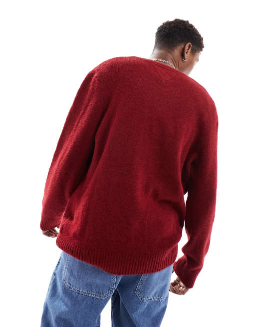 Tommy jeans red on sale jumper