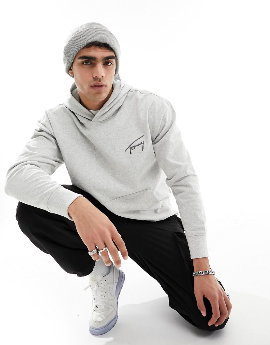 Tommy Jeans relaxed signature hoodie in grey