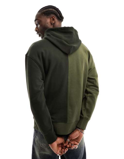 Olive green outlet hoodie mens