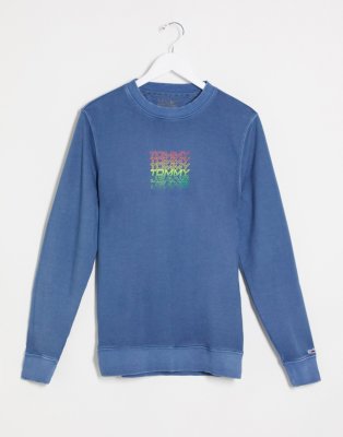 tommy jeans repeat logo sweatshirt