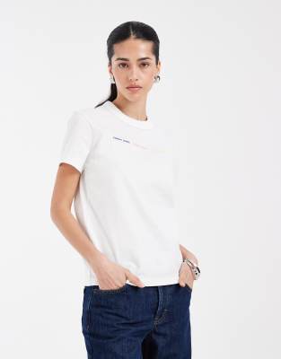 Tommy Jeans Repeat Logo T-shirt In White