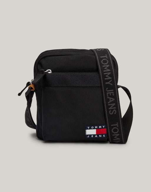 Tommy Jeans – Reportertasche in Schwarz