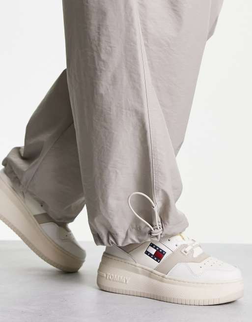 Tommy Jeans canvas logo flatform trainers, ASOS