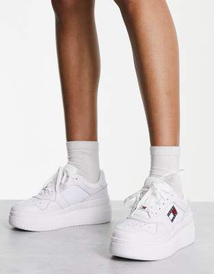 Tommy jeans hot sale wedge trainers