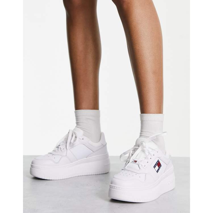 Tommy Jeans canvas logo flatform trainers, ASOS