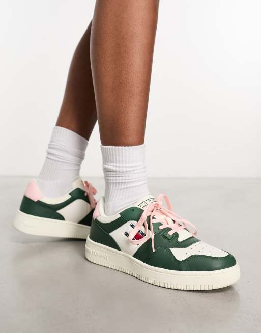 Green leather clearance sneakers