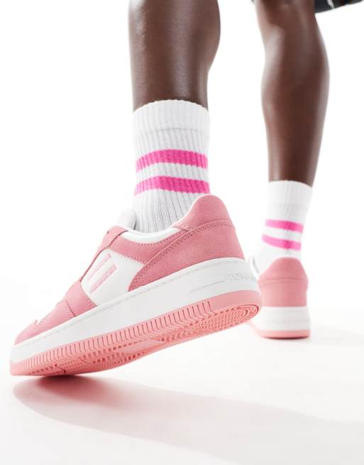 Tommy Jeans – Retro Basket – Rosa mockasneakers i retrostil, 5 av 5