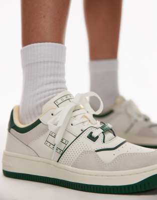 Tommy Jeans Retro Basket Sneakers In Green