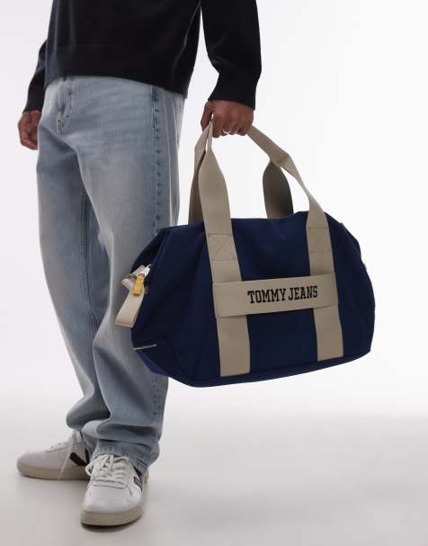 Tommy Jeans retro duffle bag in blue - view 1