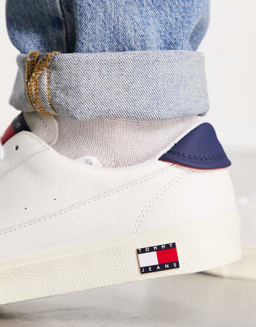 Tommy Jeans - Retro hardloopschoenen met vlag in wit, 3 van 4