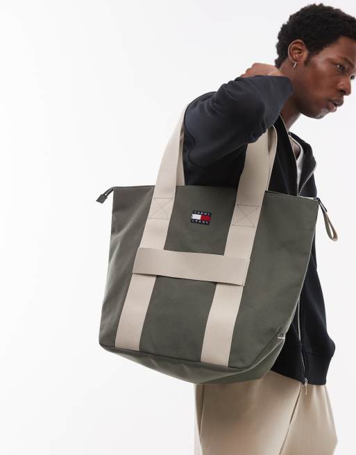 Tommy Jeans - Retro tote tas in groen 