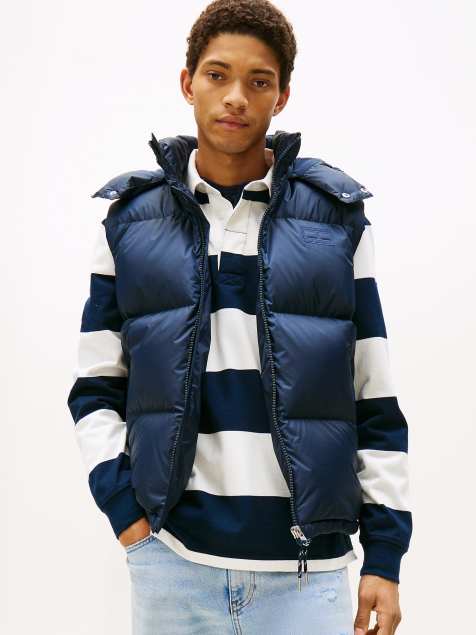 Tommy Jeans Ripstop alaska puffer gilet in dark blue - view 1