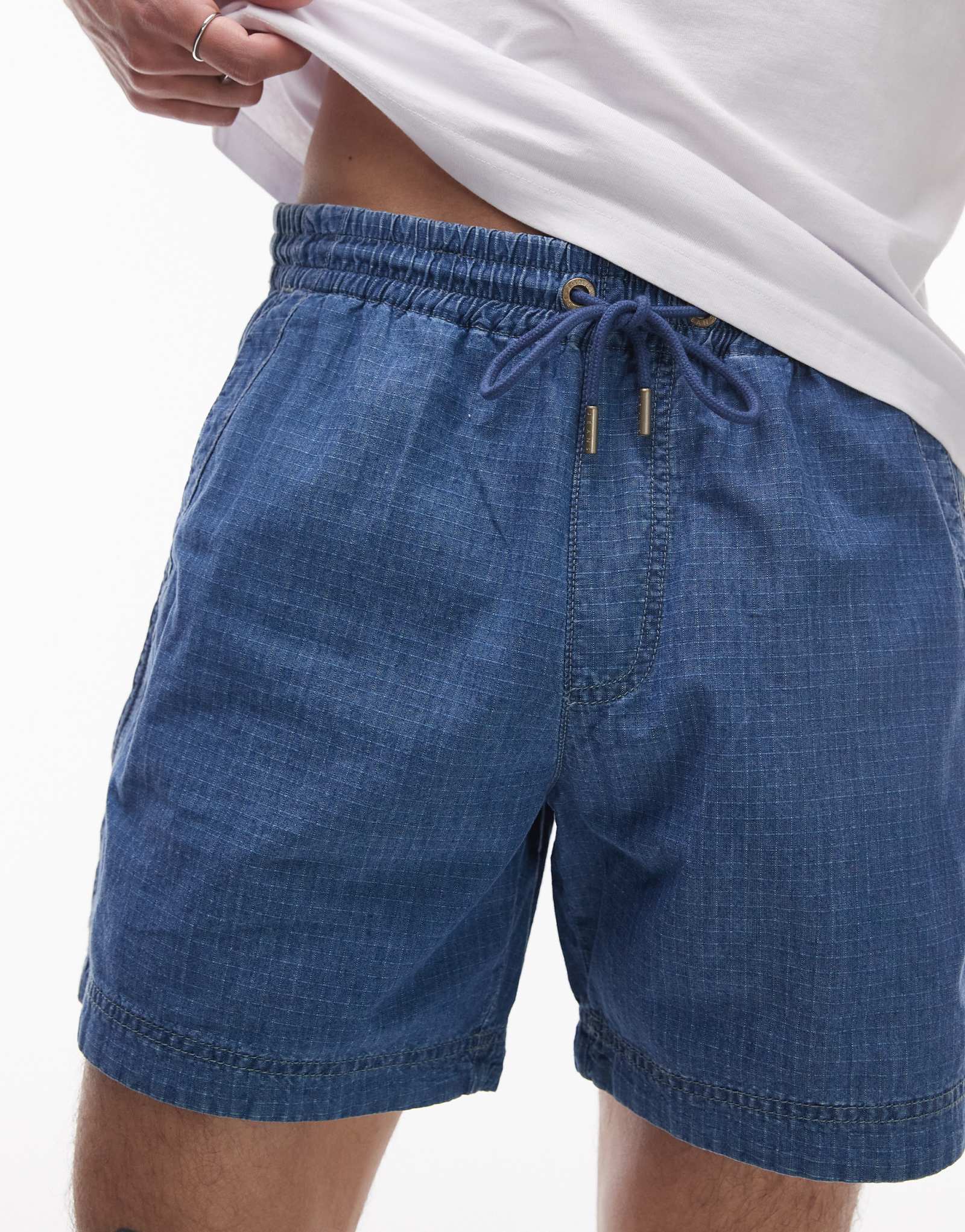 Пляжные шорты Tommy Jeans ripstop темно-синего цвета