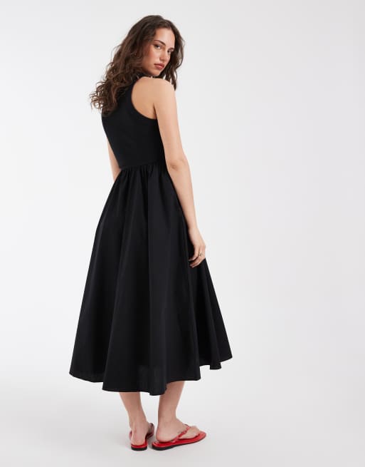 Tommy Jeans - Robe courte en popeline côtelée - Noir, 3 de 4