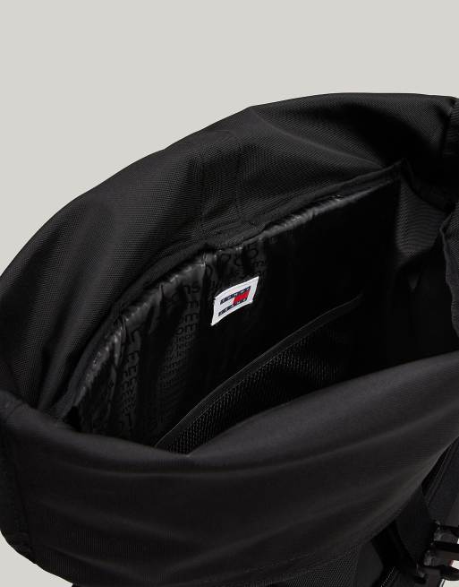 Tommy Jeans Roll-Top Backpack in Black, 4 of 4