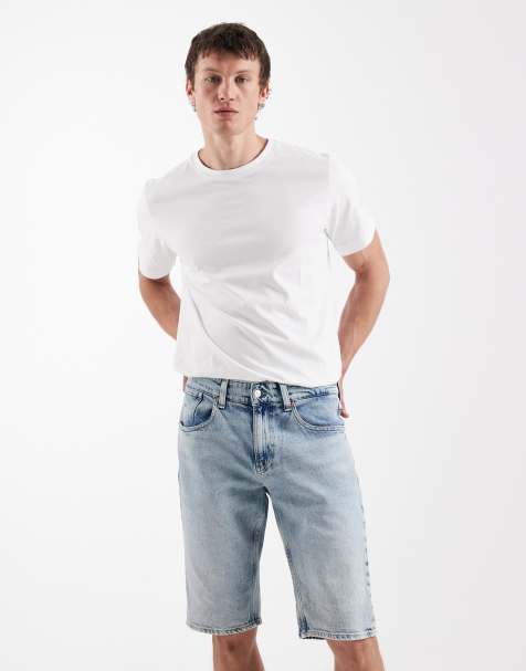 Tommy Jeans - Ronnie - Denim short in blauw met lichte wassing - view 1