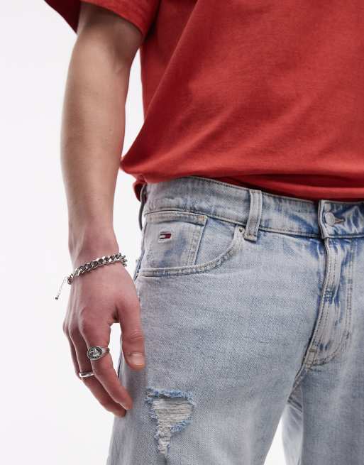 Tommy Jeans Ronnie denim shorts in light wash, 3 of 5