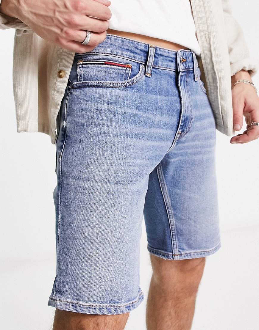 Tommy Jeans Ronnie denim shorts in mid wash blue