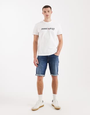 Ronnie - Jeansshorts in verwaschenem Dunkelblau Blau 30