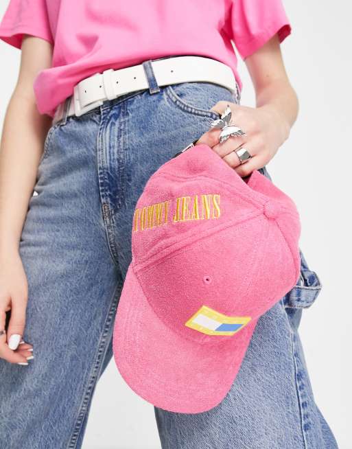 Tommy Jeans – Różowa czapka z daszkiem z logo, 4 z 4