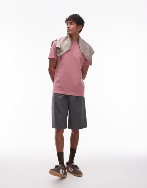 Tommy Jeans – Różowy T-shirt z naszywką, 4 z 4