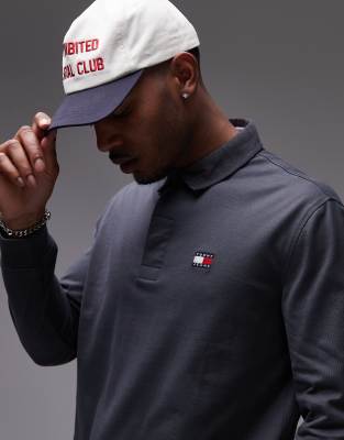 Tommy Jeans Rugby Top With Corduroy Collar