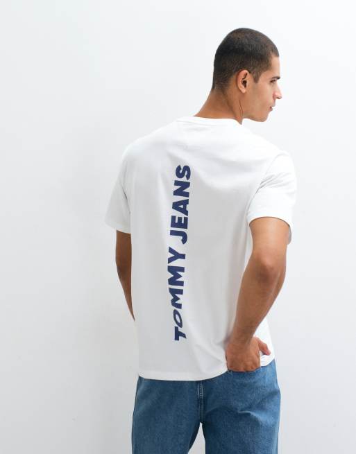 Tommy Jeans - Ruimvallend T-shirt met 1985 logo in wit, 2 van 5