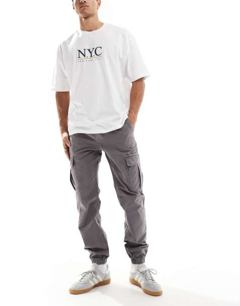 Tommy Jeans Ryan cargo pants in grey - view 1
